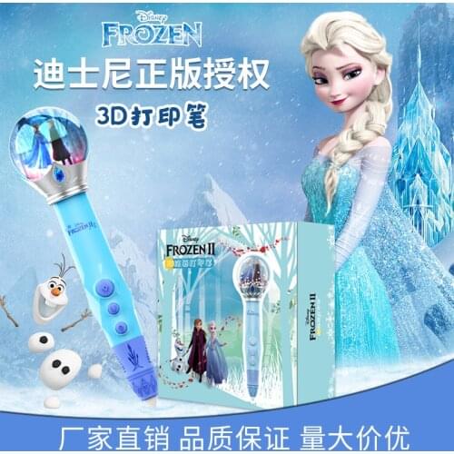 Disney Cartoons frozen elsa anna 3D Pen Original DIY Creative Toy Birthday Gift For Kids Design Drawing toys with gift box