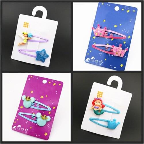 5cmBB clip bangs clip Angel crown mermaid princess hairpin jewelry children girl baby hair accessories holiday gift headdress