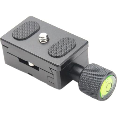 Aluminum 1/4'' Quick Release Plate + Clamp Adapter Mount 30x50mm for DSLR Camera Tripod Monopod Ball Head