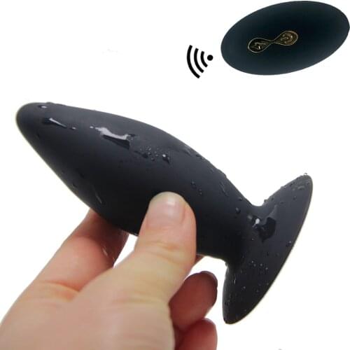 Smooth Anal Vibrators Wireless Remote Anal Dilator Butt Plug Rechargeable Sex Vibrator for Men Woman Prostate Stimulator Sex Toy