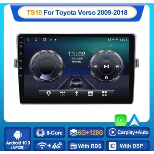 MEKEDE TS10 For Toyota Verso R20 2009 - 2018 Car Radio Multimedia Video Player Navigation GPS Android 10 No 2din 2 din dvd WIFI