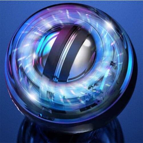 Free Shipping LED Arm Wrist Ball Super Gyro Automatic Light-emitting Power Ball Hand Trainer Exercise Fitness Equipment