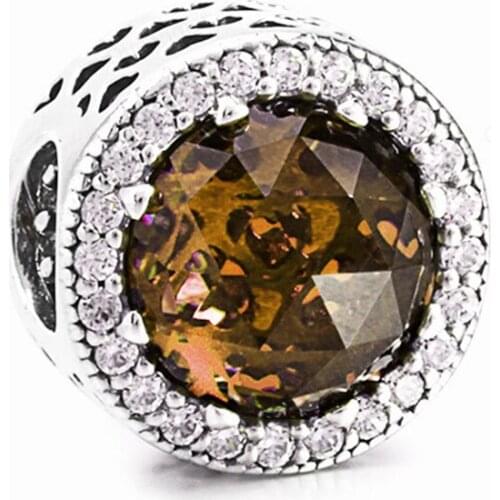 Pave CZ 925 Sterling Silver Charm Beads Fit Original Charms Bracelet DIY Jewelry Making For Women Wholesale Fashion Pendant