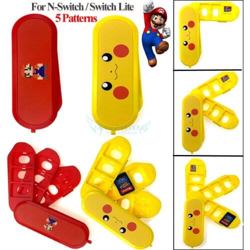 10 IN 1 New For Nintend Switch / Lite Accessories Game Card Case for N3DS Games Cards Box fan-shaped Design Hard Shell Case
