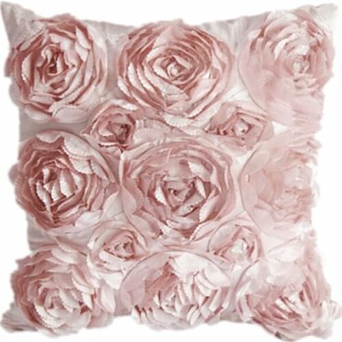 Flower Design Pillow Cover Linen Throw Sofa Cushion Case Bed Home Office Decor You PICK
