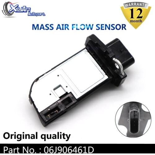 XUAN MAF MASS AIR FLOW METER SENSOR 06J906461D For Volkswagen Tiguan Passat CC Eos Audi A3 A4 A5 A6 Q3 Q5 TT Quattro Seat Leon