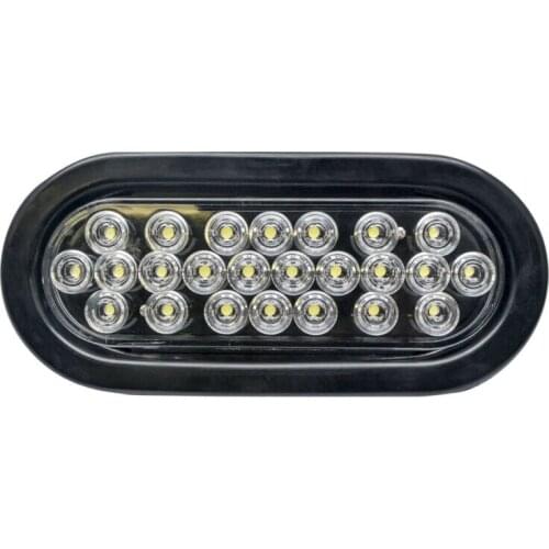 Pair 12V LED Side Marker Indicator Signal Light Car Truck Trailer Rear Stop Tail Lamp White Camper Caravan Exterior Work Light