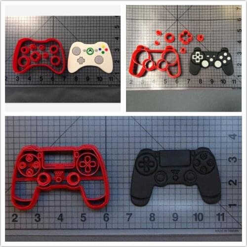 Game Machine Cookie Cutter Kitchen Baking Supplies Cake Icing Decoration Tools Set All Kinds Of Cartoon Patterns 3D Custom Seal