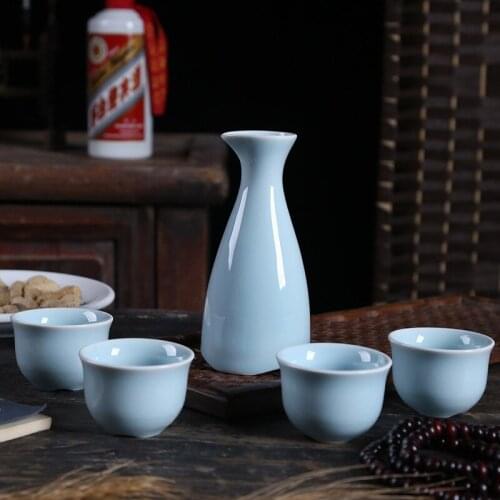 Ceramic Warm Wine Wineware Wine Glass Wine Dispenser Household Jug Small Wine Cup Wineware Sake Decanteur De Vin Wine Set WT50JJ