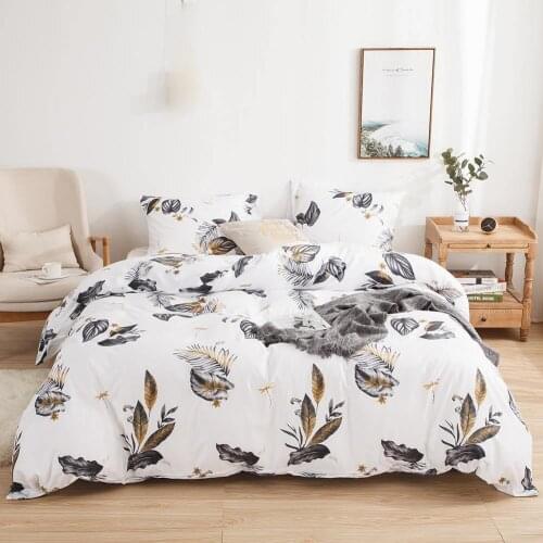Classic Bedding Set 5 Size Plants and flowers Summer Home 3pcs/Set Duvet Cover,pillow case there are no sheets US size