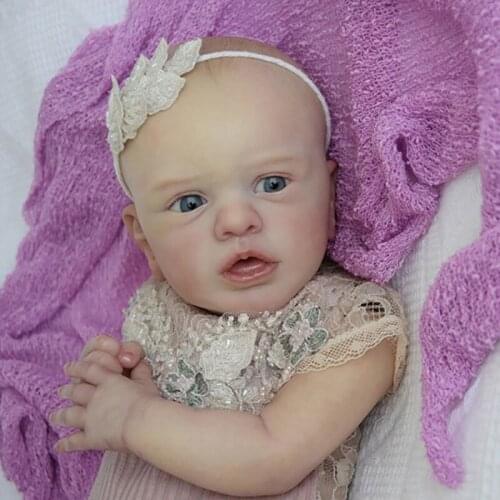 20inch Reborn Baby Doll Kit Aleyna Popular Cute Face Real Soft Touch Reborn Kits Diy Doll Toy Drop Shopping