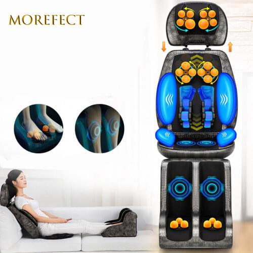 Electric Vibrating Full Body Massage Cushion Neck Back Waist Hip Leg Massage Chair Heating Massage Muscle Stimulator