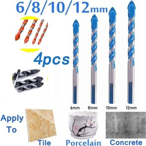 Multi-function alloy king drill Set Wall bit Triangle tile bit