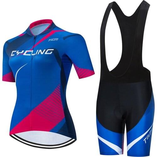 Fashion Cycling Clothing Women 2021 Summer Road Bike Jersey BIB Pants Blouses Female Bicycle Clothes Mtb Dress Cycle Uniform Kit