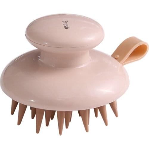 Male and female household hand-held portable head grabber anti-dandruff silicone air cushion massage brush shampoo comb