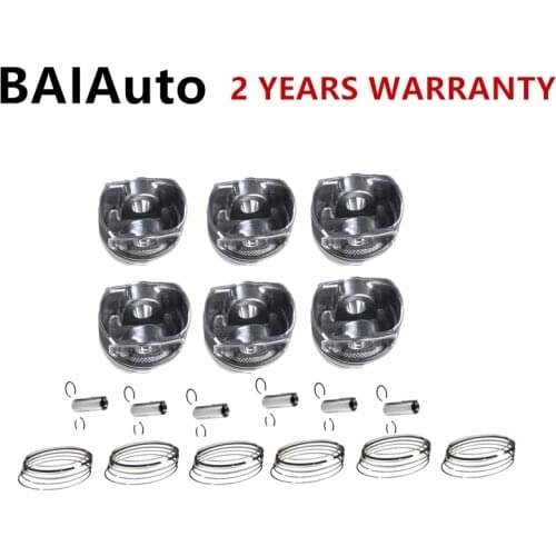 03H198151 03H107065N Engine Pisto+Piston Rings Set For VW Passat Variant Passat CC Phaeton Audi Q7 3.6L 03H107065F 03H107066C