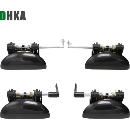 DHKA OUTSIDE EXTERIOR DOOR HANDLE FOR PEUGEOT 206 1998-2006 BLACK COLOR