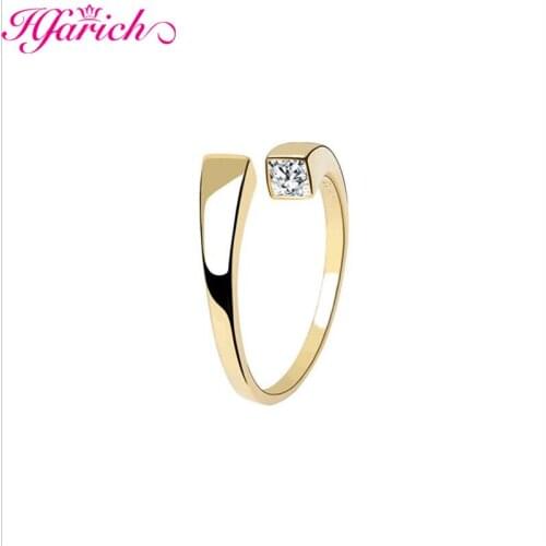 New Design Accessories Minimalist Irregular Geometric Circle Square Adjustable Ring for Women Wedding Party Jewelry Gifts