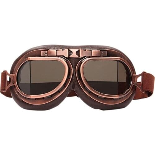 NEW Style Motorcycle Glasses Pilot Motorbike Goggles Retro Jet Helmet Eyewear Vintage Outdoor Motobike Goggles