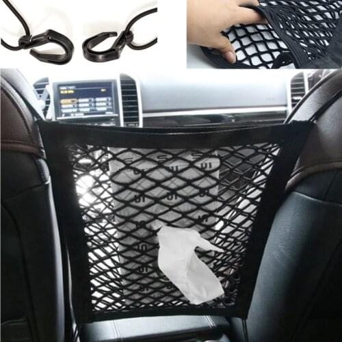 Strong Elastic Car Mesh Net Bag Between Car Organizer Seat for Subaru XV Forester Outback Legacy Impreza XV BRZ Tribeca