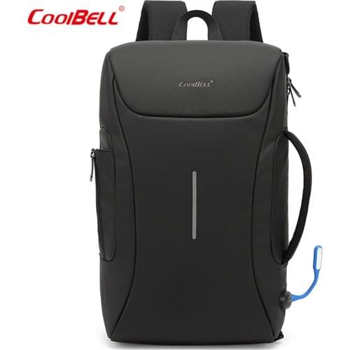 COOLBELL Backpack 15.6Inch Laptop Backpack Rotating Shoulder Hand Bag Travel Business Nylon Waterproof Anti-theft backpack