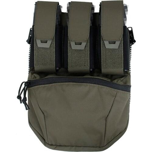 TMC Attack Panel Tactical Vest Zipper Bag RG/WG Non Reflective Cordura Fabric TMC3431
