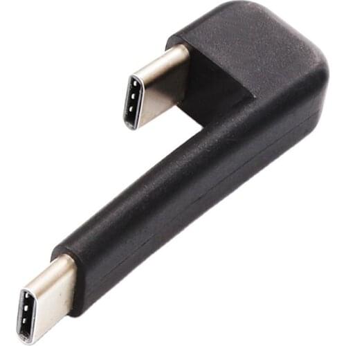 High Quality USB Type C To Type C Male Synchronous Charging OTG 180 Degree Charging Cable Adapter Mobile Phone U Disk Connector