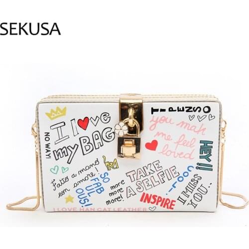 Lock Diamond Evening Clutch Bag Luxury Designer Handbag Purse Chain Shoulder Bags for Party 2021 New