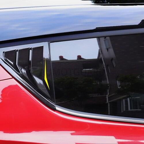 2 Pcs For Toyota C-HR CHR ABS Rear side Window Venetian blinds Cover Trim Car Exterior Parts 2017 2018 2019 car styling