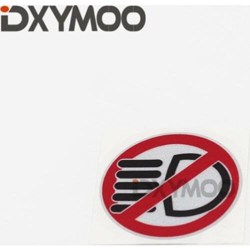 2PCS Funny Car Sticker Warning NO High Beam Auto Window Bumper Wateproof