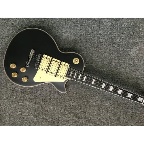 2021 High-quality 6-string electric guitar, rosewood fingerboard, chrome hardware, with 3 yellow pickups, free shipping