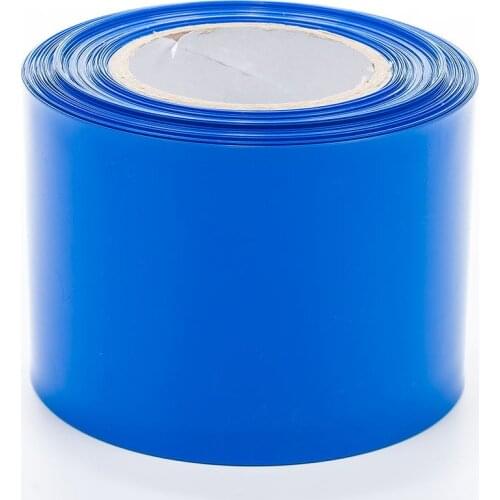 3 meters /LOT 190Mm Lay-flat Width PVC Heat Shrink Wrap Tube Blue Color For 18650 Battery Pack