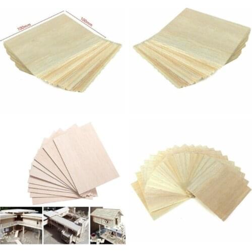 5 pcs Wooden Plate Model Balsa Wood 1/1.5/2/3/4/5/6/8 mm Thick Multi Size