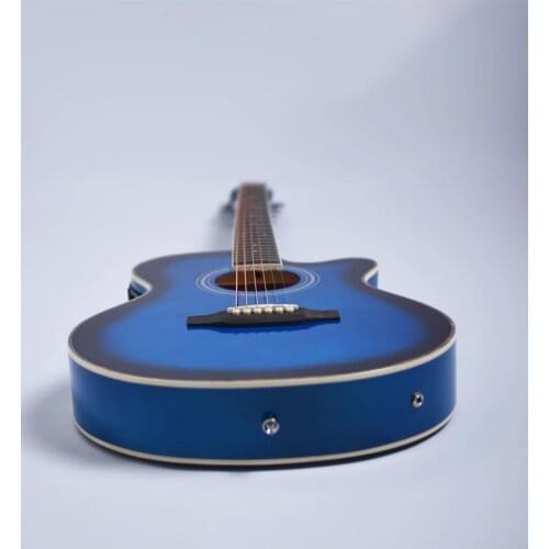 40-inch Folk Guitar Thin Body Acoustic Guitar Free Guitar Bag Strings Picks Wood Color Guittar AGT26
