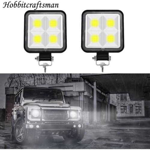 Car LED Bar Worklight COB*4 Offroad Work Light 12-24V Light Fog Lamp 4x4 LED Tractor Headlight Bulbs Spotlight for Truck ATV 4 i