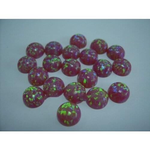 50pcs good fire loose cabochon bead for DIY Jewelry making 6mm