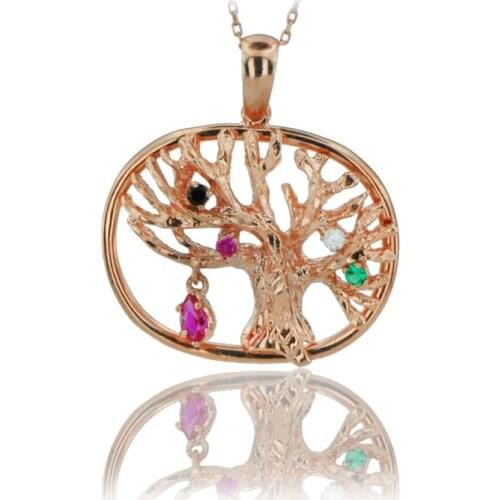 Wish Tree Necklace 925 Sterling Silver Nature Charm Hope Love