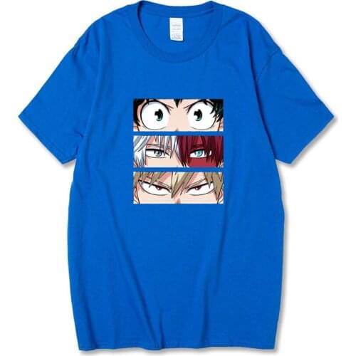 My Hero Academia Cute Anime T Shirt Men Casual Harajuku Tee Oversize T-Shirt 2021Summer Japan Streetwear Unisex Clothes T Shirts