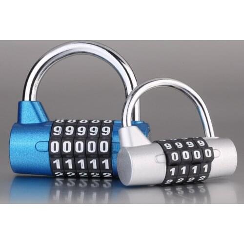 5 Dial Digit Number Combination Travel Password Lock Combination Padlock Zinc Alloy 5 Colors coded lock Security Safely Code new