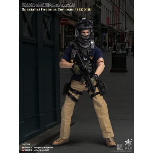 EASY&SIMPLE ES 1:6 scale 26035R British special forces SCO19 12 inch movable man puppet for collection and display