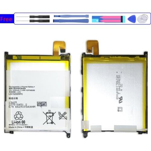 Mobile Phone Battery For Sony Xperia Z Ultra / ZU / L4 XL39h C6802 C6833 Togari Replacement Battery LIS1520ERPC 3000mAh