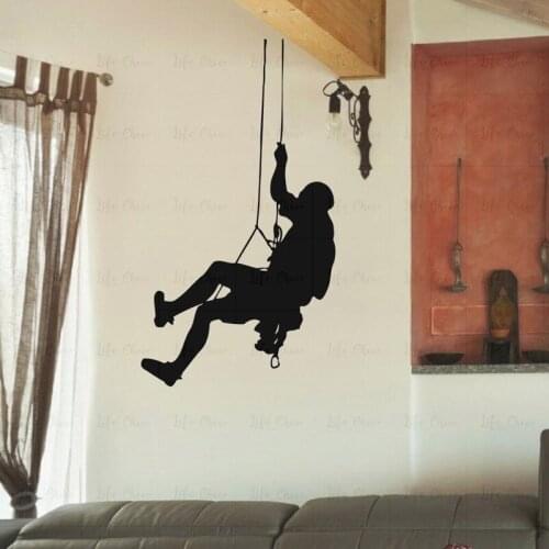 Rock Climbing Sticker Climbers Decal Posters Vinyl Wall Decals Parede Decor Mural Living room room game hall Wall Stickers