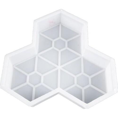 Plastic Garden Path Maker Paving Cement Mold Road Concrete Pavement Mold DIY Walk Manually Road Path Paving Cement Brick Mould