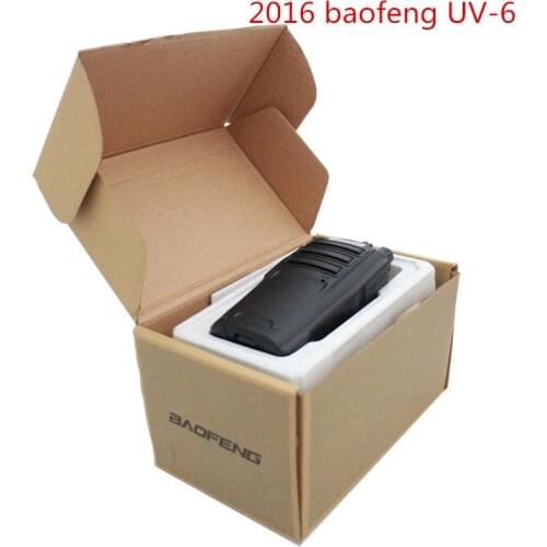 2016 Baofeng UV-6 Walkie Talkie 400-470MHz&136-174Mhz VHF+UHF Dual Band 5W 128CH Handy Hunting Radio Receiver With Headfone