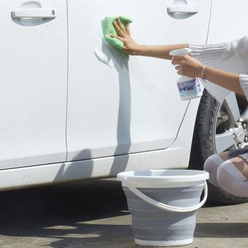 NEW 10L Portable Folding Bucket for Fishing Car Wash Silicone Plastic Bucket Outdoor Barrels Camping Kitchen Supplies Household