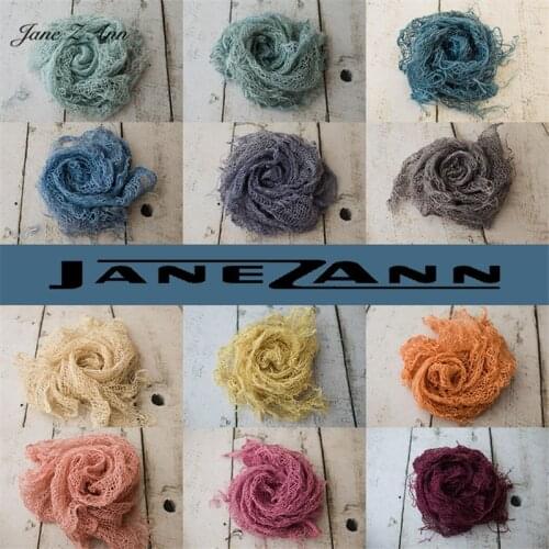 Jane Z Ann Baby Photography props Newborns Mesh Fringe Mat Linen Piece Photography Prop Layer Mat Blanket basket filler
