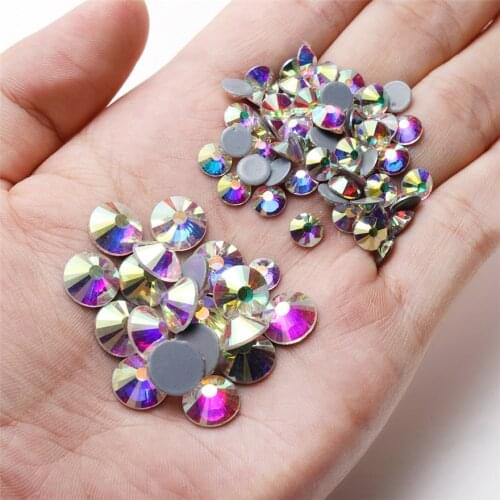 Top Quality Better DMC Clear Hotfix Rhinestones Super Bright Glass Strass Iron On Crystal Hot fix Rhinestone For Fabric Garment