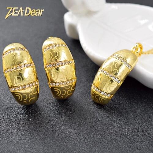 ZEA Dear Jewelry Classic Jewelry Findings Big Jewelry Sets For Women Necklace Earrings Pendant Cubic Zirconia Jewelry For Party