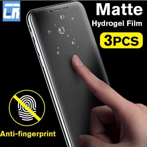 1-3Pcs No Fingerprint Matte Hydrogel Film for iPhone 12 11 Pro Max 8 7 Plus Screen Protector for iPhone X XR XS MAX SE Not Glass