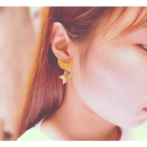 1Pair Anime Sailor Moon Cosplay Kawaii Star Moon Space Earrings Ear Clip